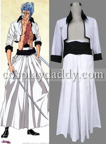 

IN STOCK Bleach Arrancar Grimmjow Jaegerjaquez Kimono Outfit Anime Cosplay Costume Halloween