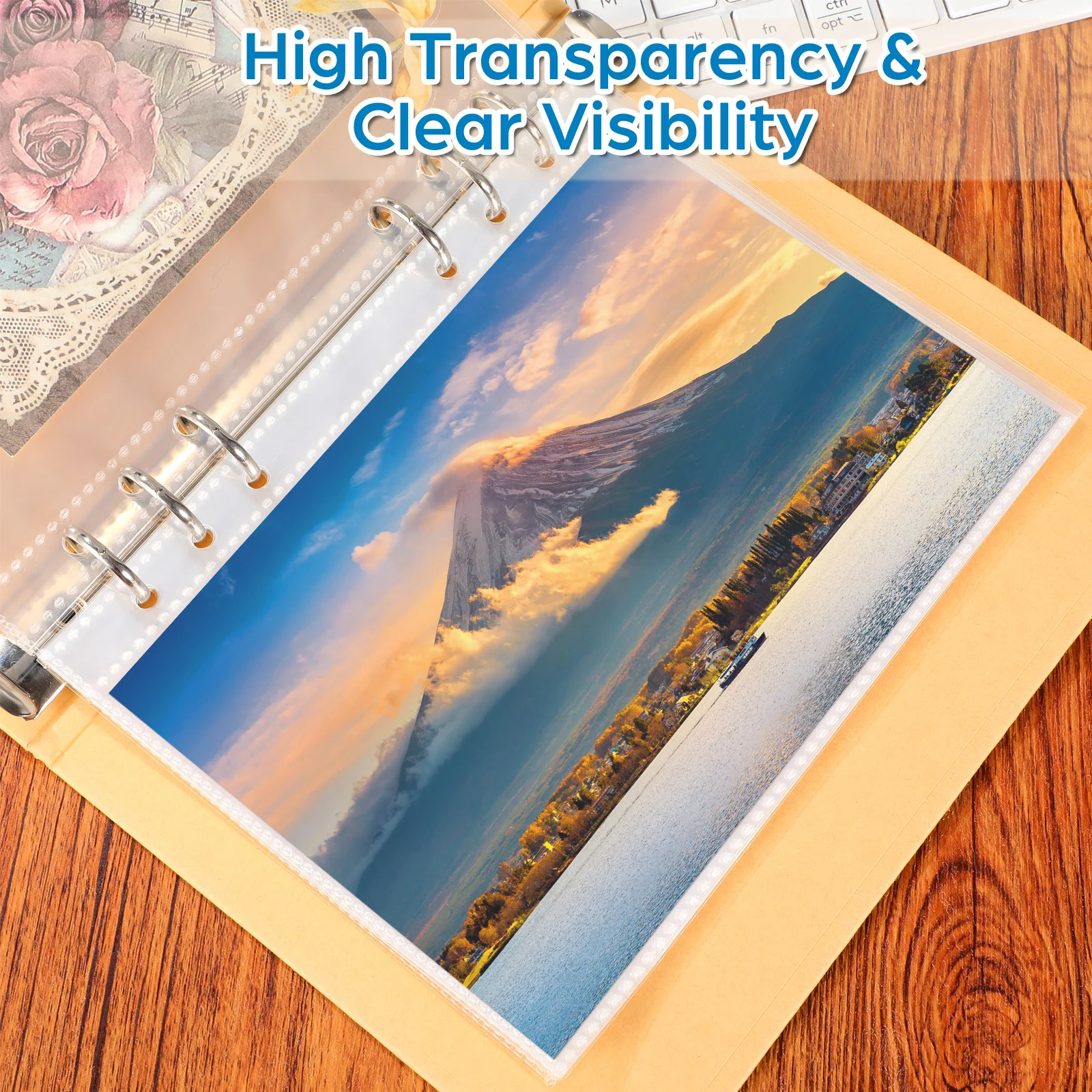 1Pcs Plastic Inside Page Cover Transparent Stationery Book for Game Picture Album Document Protection Inner Page Bag Strong