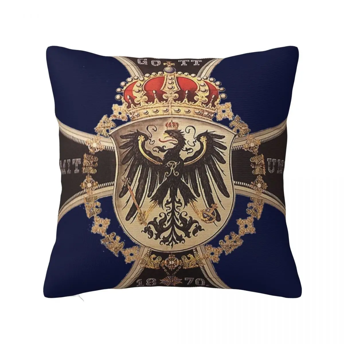 German 1870 Gott mit Uns Iron Cross Throw Pillow Sofa Cushions Cover Decorative Cushions Decorative Pillow Covers For Sofa