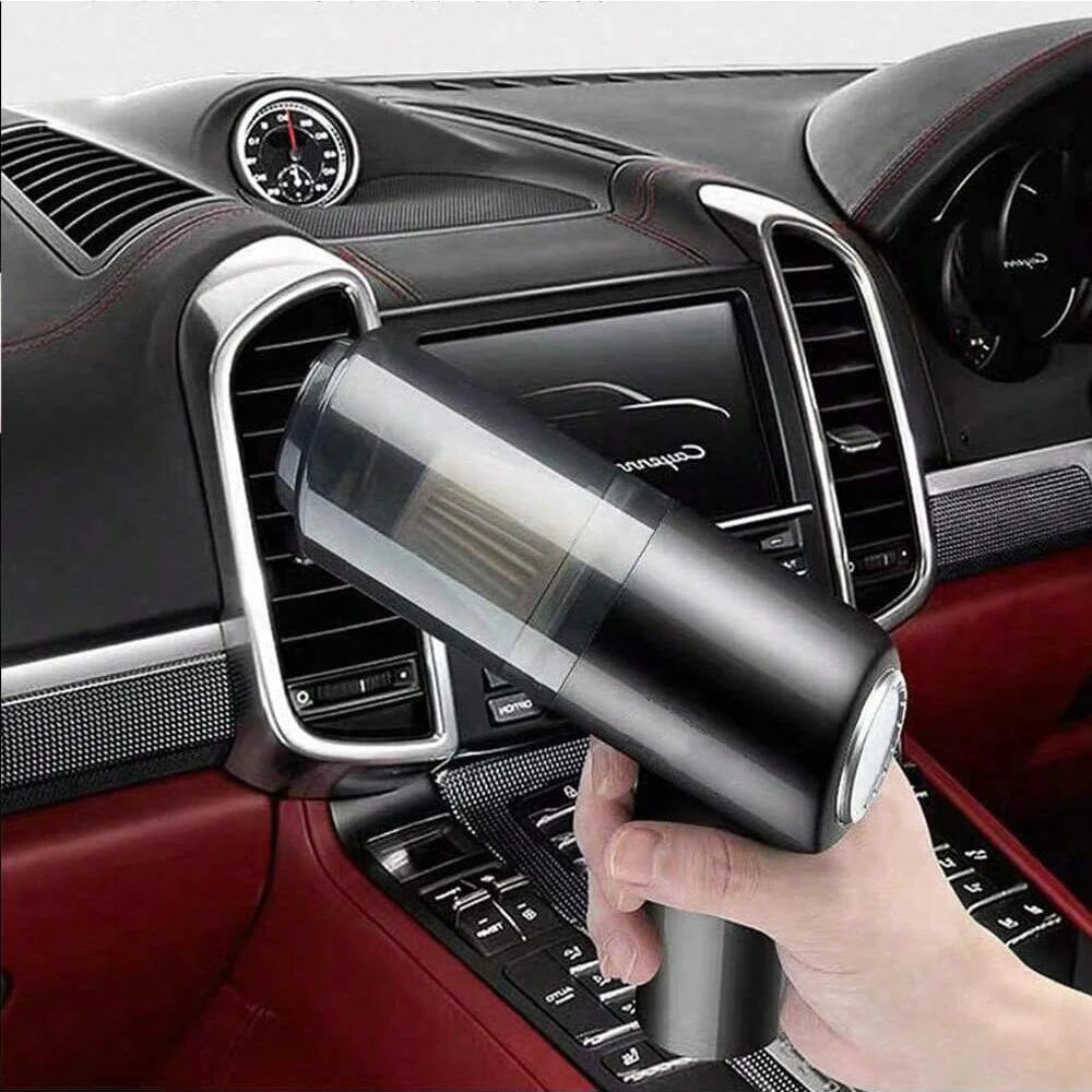 Car Vacuum Cleaner, Wireless Charging, Dual-purpose Suction and Blowing, Small Mini Handheld, High Power for Car Interior
