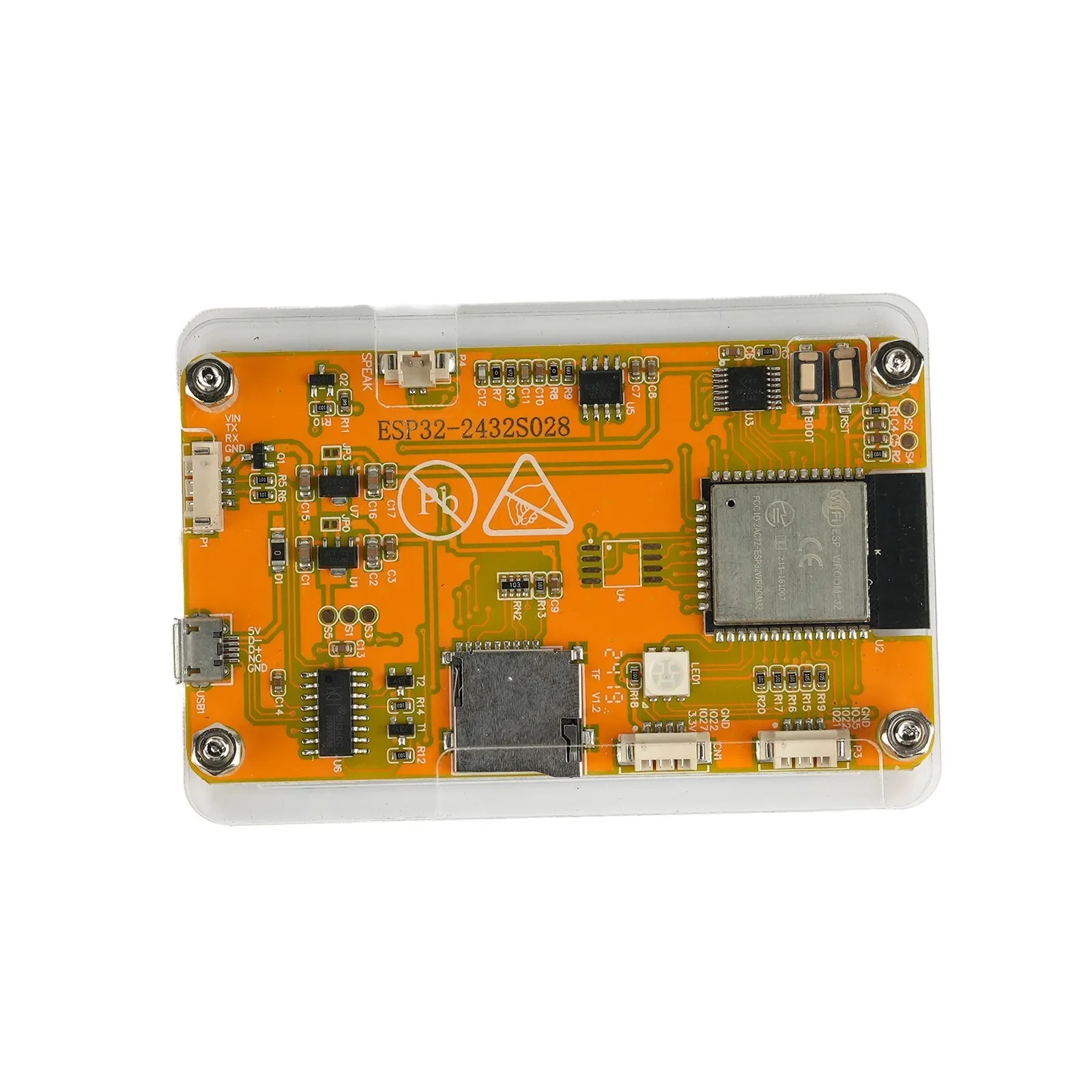 Acrylic shell for ESP32 2.8-inch universal clear resistive touch screen