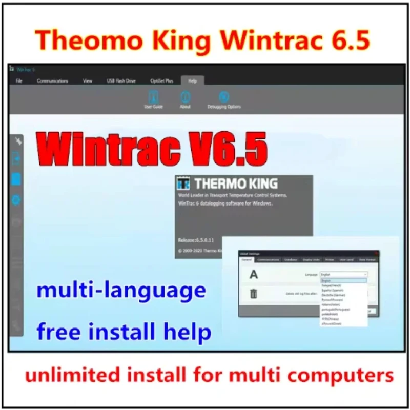 

НОВАЯ версия Thermo King Wintrac 6.5 Диагностическое программное обеспечение Поддержка нескольких языков + помогает в установке