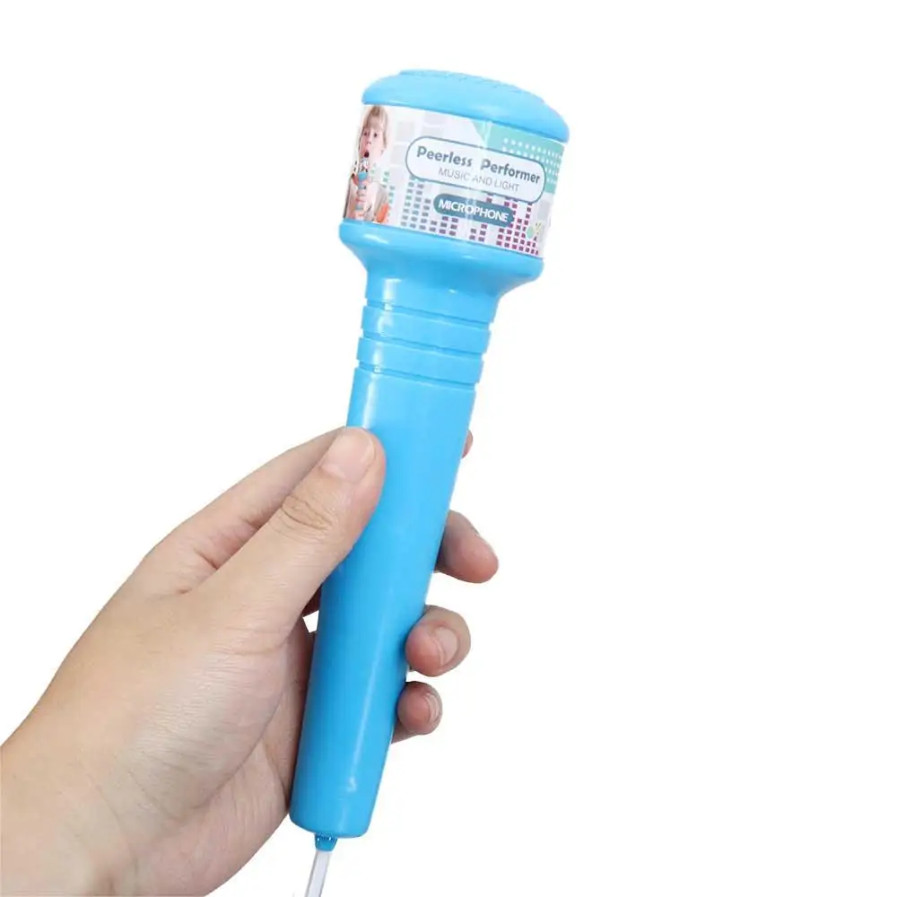 Gift Educational LED Light Karaoke  with Stand Singing Song  Singing Microphone Music Instrument   Microphone