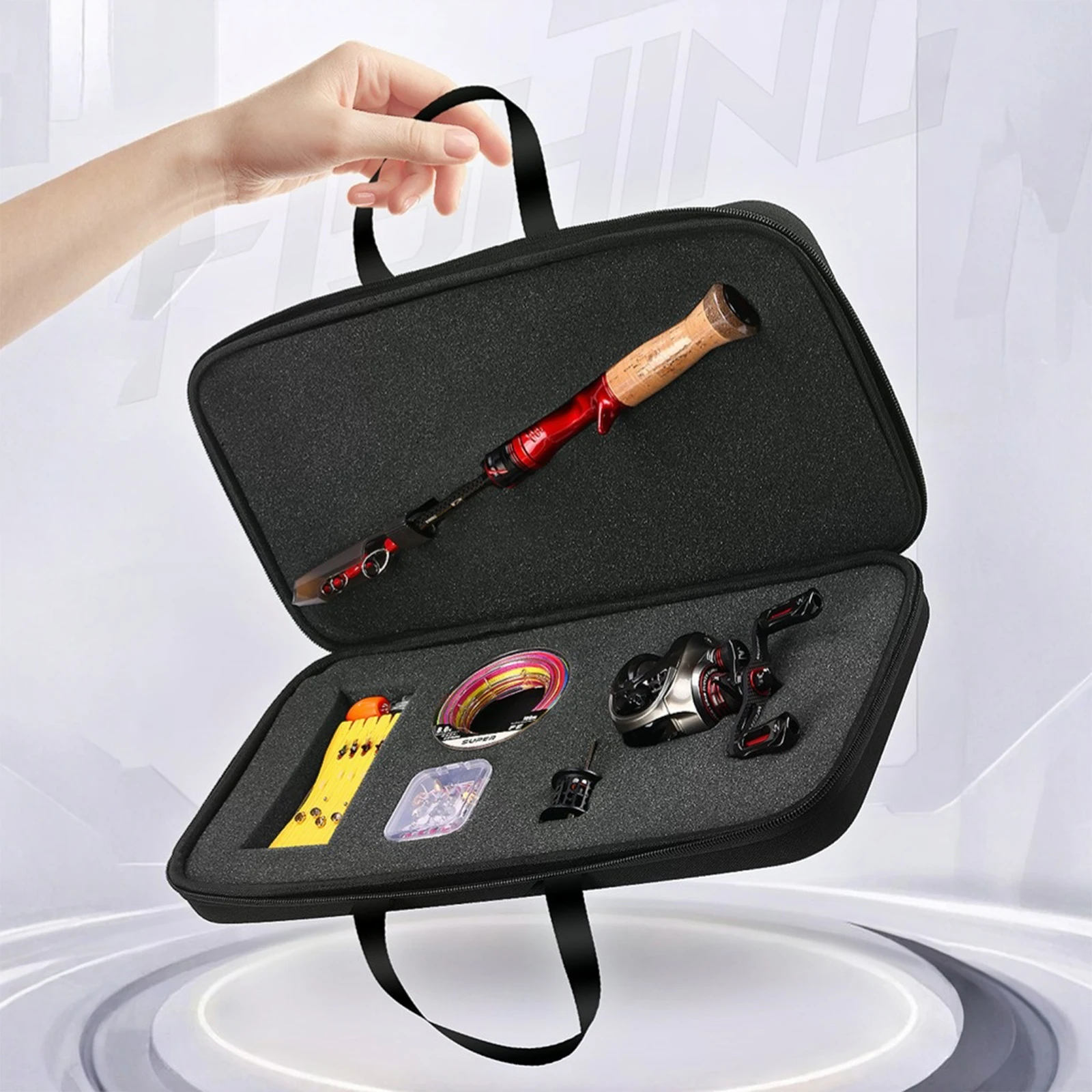 Fishing Reel Storage Bag Handbag Fishing Line Fishing Gear Storage Bag Fishing Tackle Tool Storage Bag for Fishing