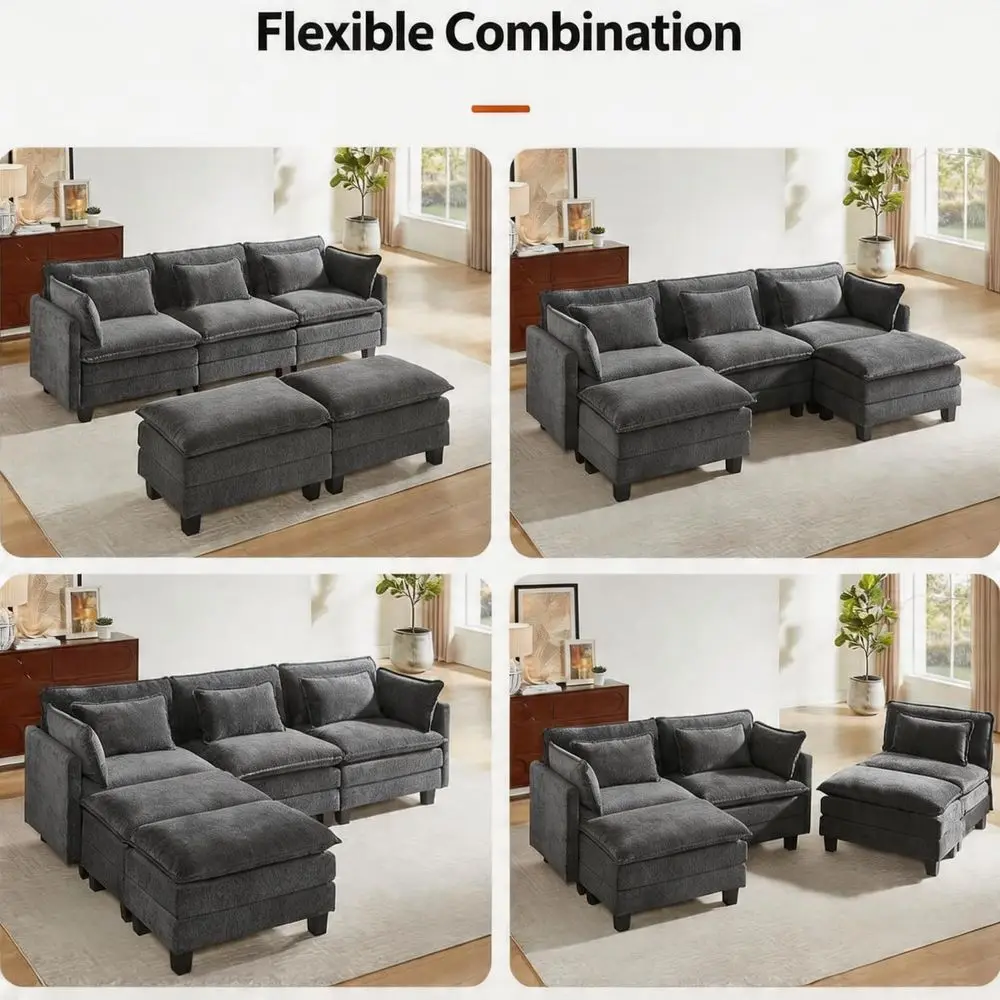 U Shape Sectional Sofa 2
