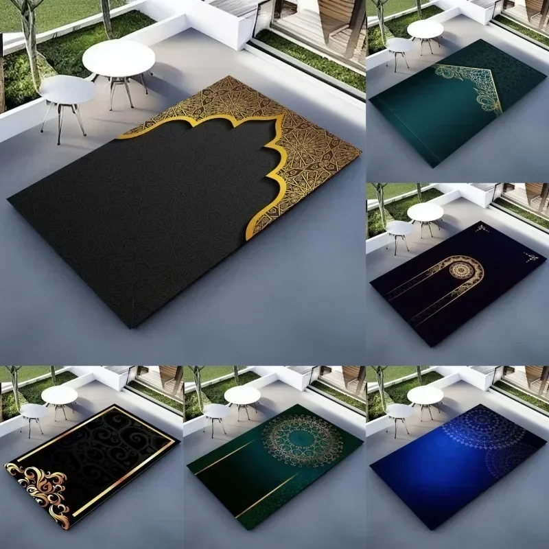 Islamische spirituelle Heiligtum, personalisierte türkische Gebetsteppiche, luxuriöse muslimische Teppiche und Fußmatten, Geschenke für Wohnzimmer und Ramadan