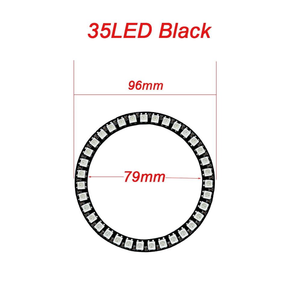 WS2812B Adressierbarer LED-Pixelring 8 bis 241 LEDs WS2812 5050 RGB-LED-Diodenring Farb-IC Integrierte LED – Detail 12