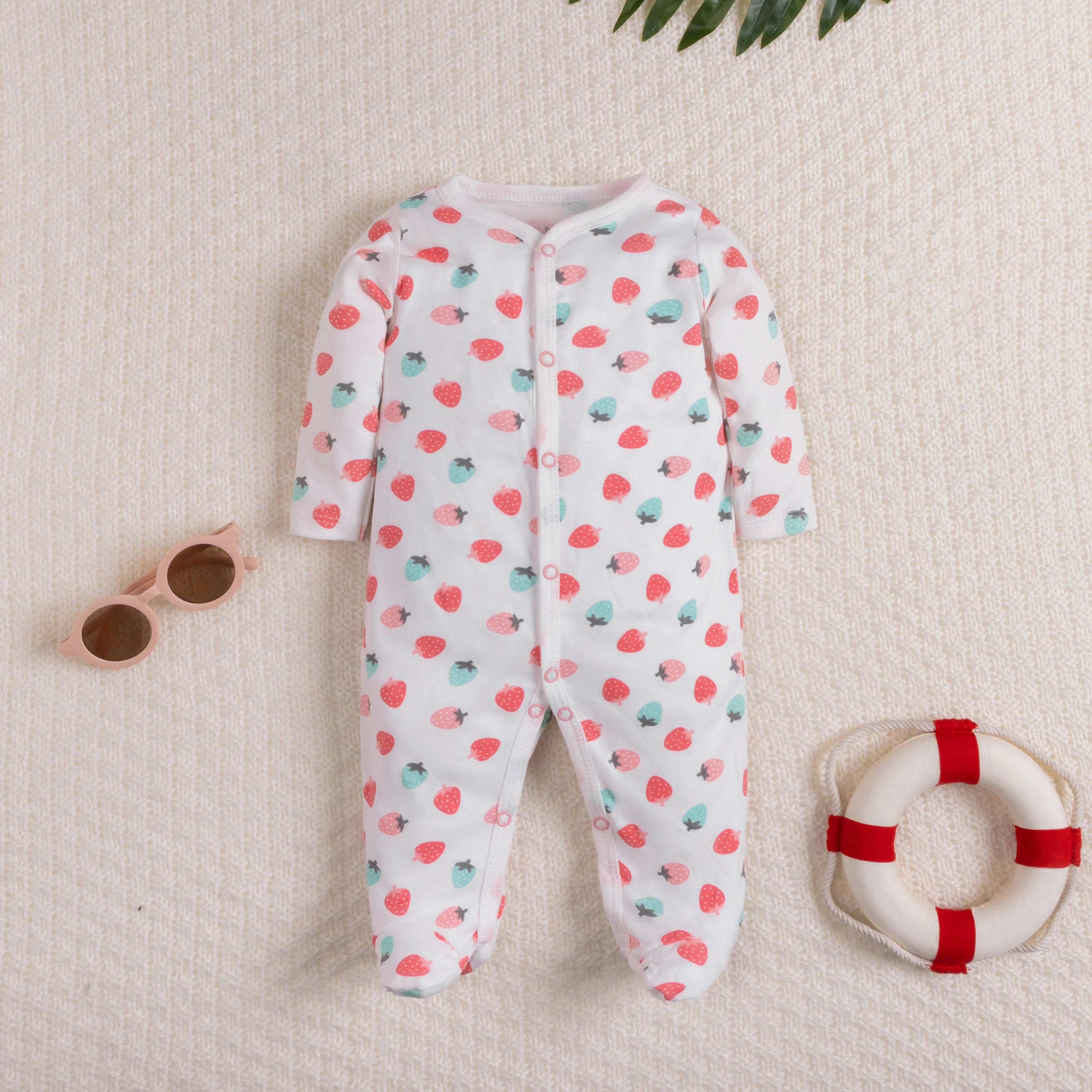 

Cozy Long Sleeve Footed Onesie for Newborns, Infant's Clothing, Soft Baby Clothes Romper.