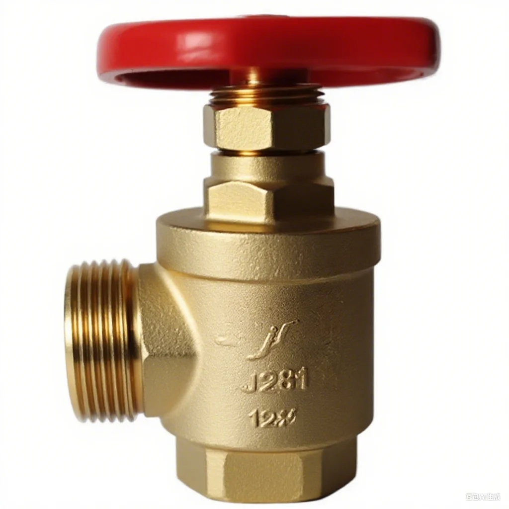 UL/FM Certified Brass Angle Valve Manual Power for Water Media Outer Wire Fire Special