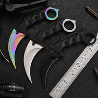 CS Claw Knife Outdoor Claw Sharp Game Claw Knife Wolf Claw Knife Outdoor Self Defense Camping Survival Knife