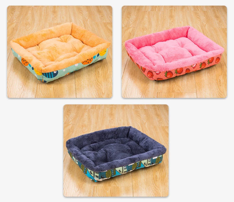 Soft Pet Bed Flannel Thickened Pet Fleece Dog House Soft Fleece Nest Dogs Baskets Mat Puppy Kennel For Cat Breathable Pets Bed