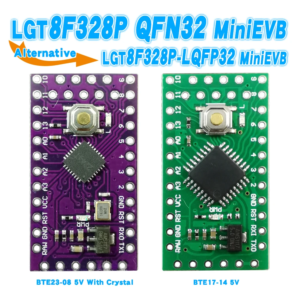 LGT8F328P LQFP32 MiniEVB Replaces Pro Mini ATMEGA328P Fully Compatible Good Quality All Tested [Factory]