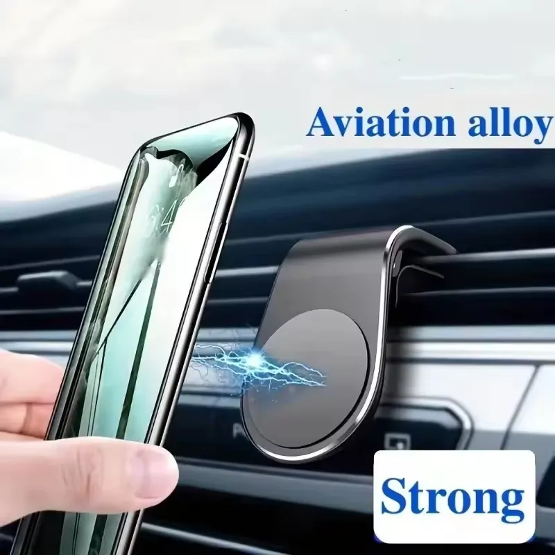 Magnetic Car Phone Holder Air Vent Clip Mount 360 Rotation Mobile Bracket GPS Cell Phone Stand in Car For IPhone Samsung Huawei
