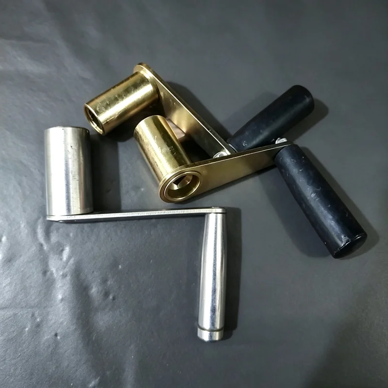 1~5Pcs Square Hole 8mm 10mm 12mm Hand Cranked Handle Threading Machine Tool Wire Barrel Handle Wrench Wire Cutting Accessories