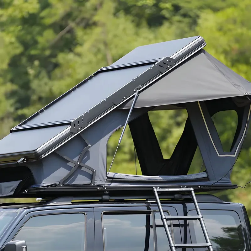Factory Price Light Weight Hard Shell Roof Top Tent With Annex for Car Rooftop Tent Aluminum Camping Car Roof Tent