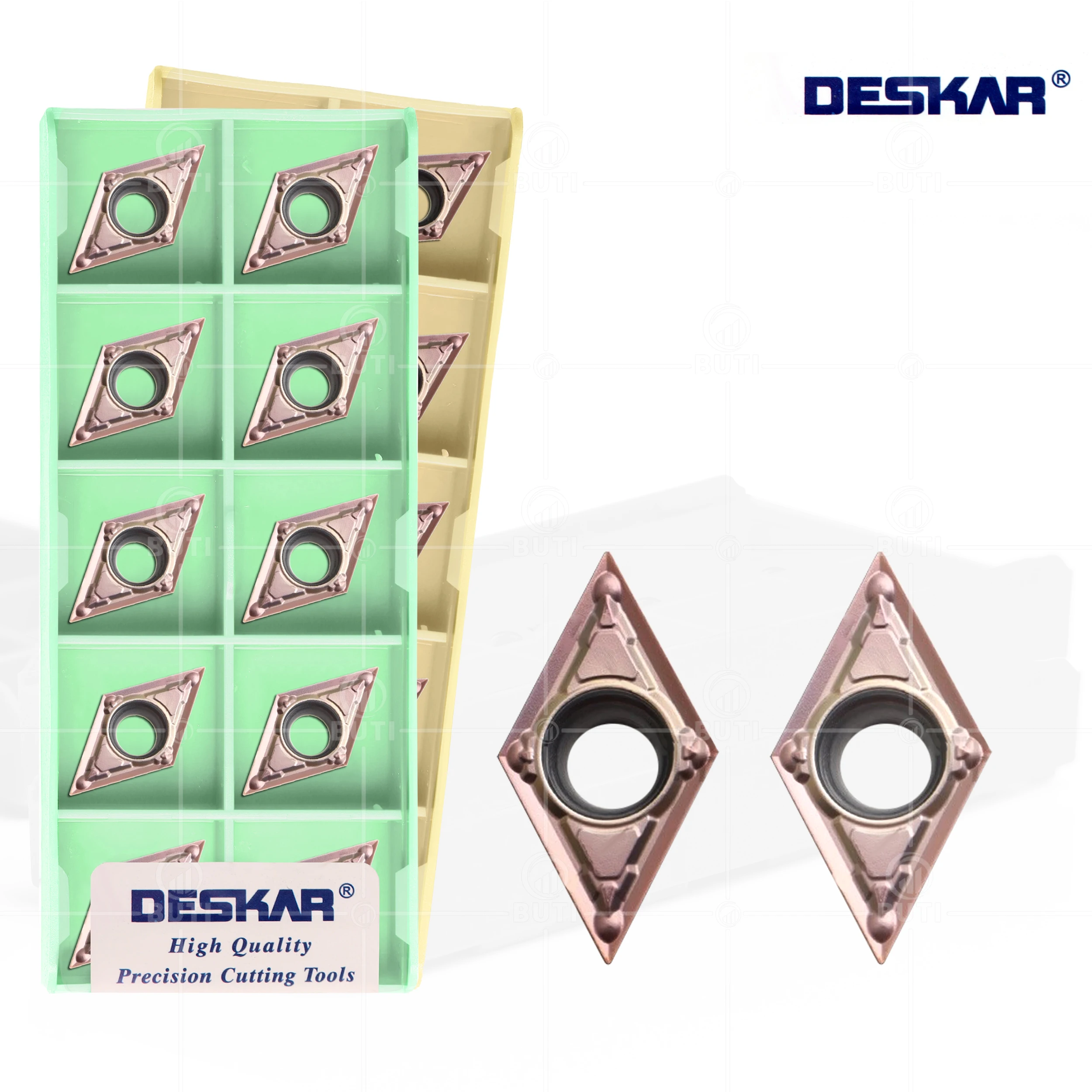 Deskar-cnc Inner Hole Turning Blades Cutter Tools para Processamento de Aço Inoxidável Dcmt11t302-mv Lf6018 Lf6118 100 Original