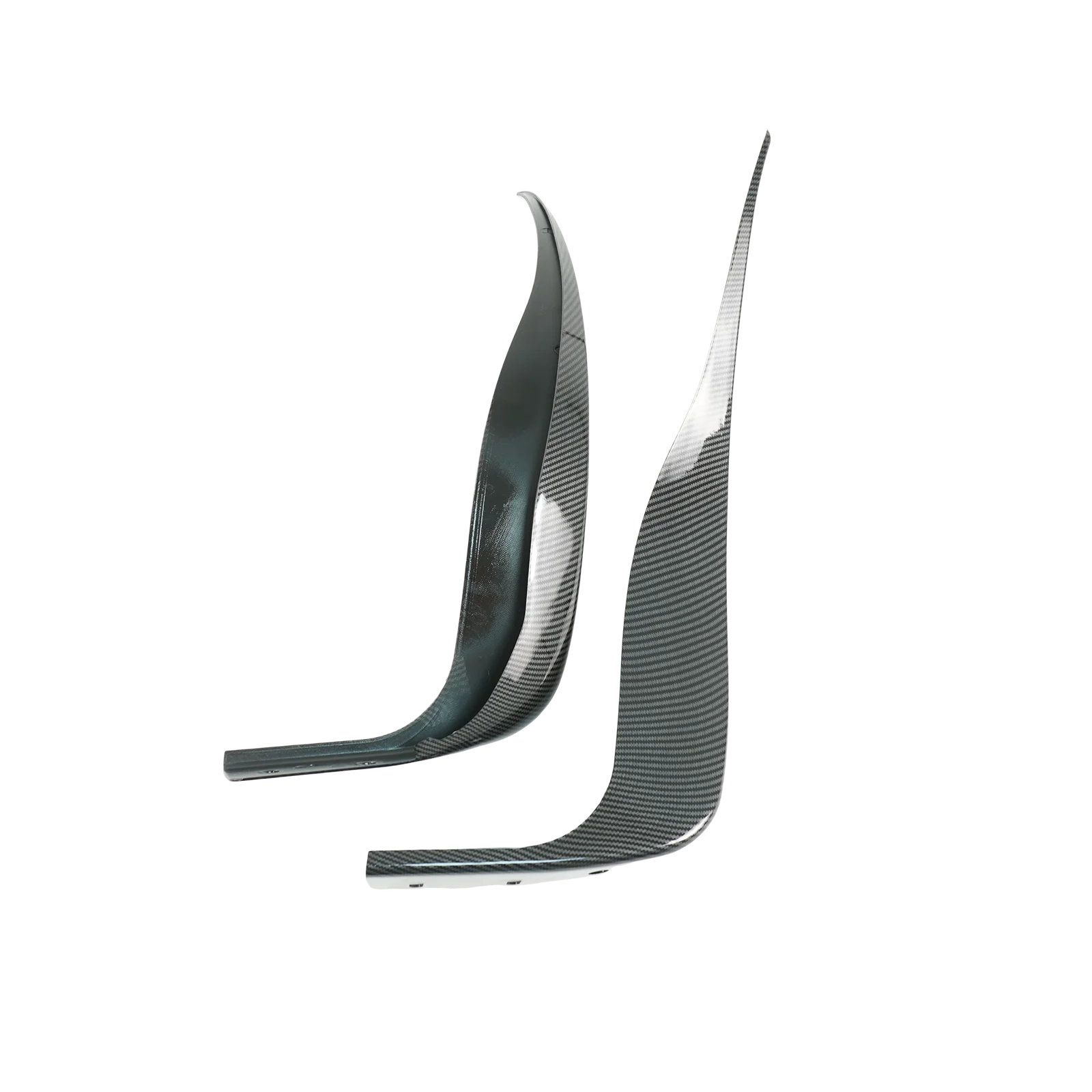 ل كورفيت C6 2005-2013 Z06 ZR1 واقيات الرذاذ الخلفي زوج لامع من ألياف الكربون الأسود طباعة اللوحات الطينية طقم الجسم البلاستيك