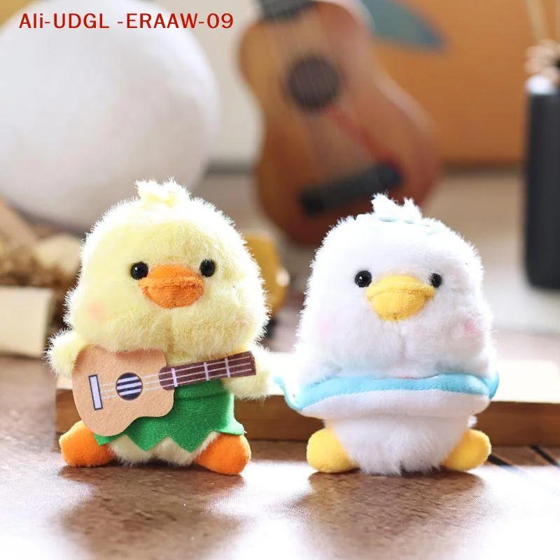 

1 шт. милый плавательный круг-утка в виде гитары, плюшевая кукла, брелок, подвеска для рюкзака, украшение, подарок