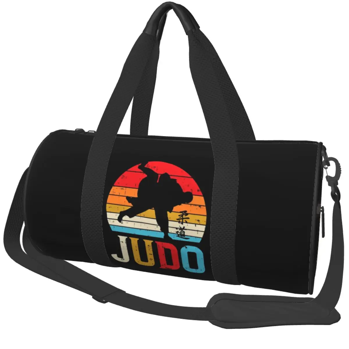 Judo saco de ginásio sacos de esportes à prova dwaterproof água com sapatos treinamento impresso bolsa novidade saco de fitness para casal