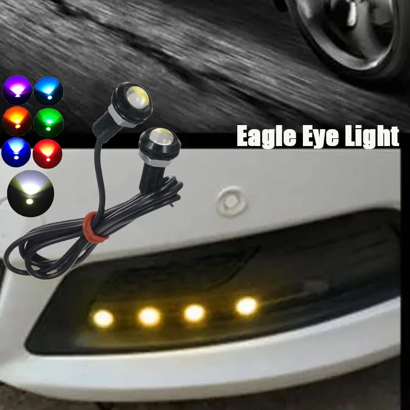 LED Eagle Eye Lights 12V  Waterproof Backup Reverse Lights Daytime Running Lights for Car Motorcycle Truck ATV Boat