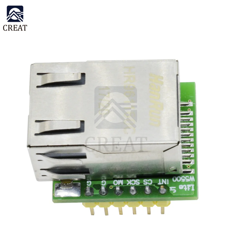 3.3V USR-ES1 ENC28J60 W5500 SPI to LAN Ethernet Converter TCP/IP Module Interface Diy Kit Electronic PCB Board Module