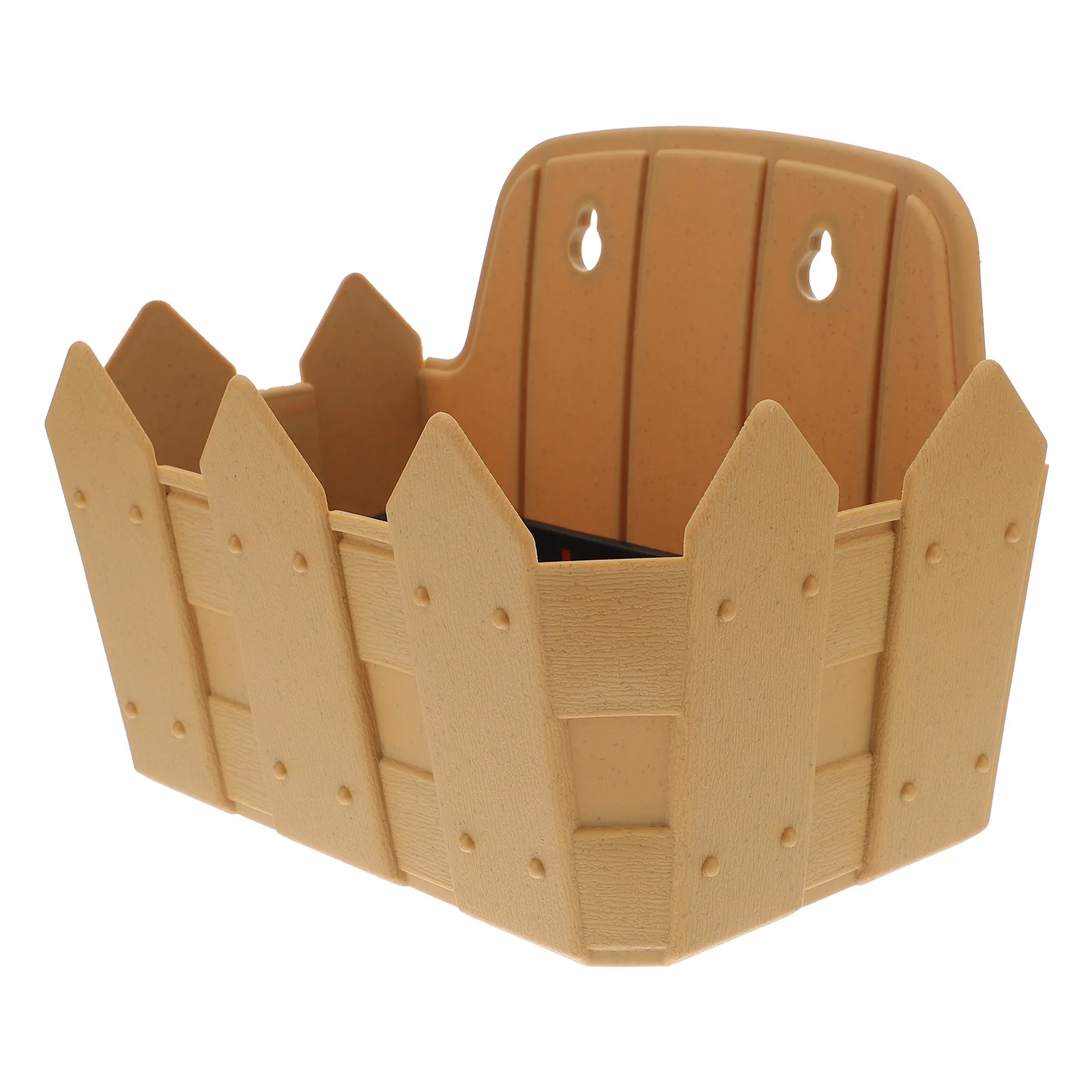 

Wall Hanging Flower Pot Resin Lightweight Durable Garden Planter For Indoor Outdoor Use Vertical Garden Decor Fence Mount