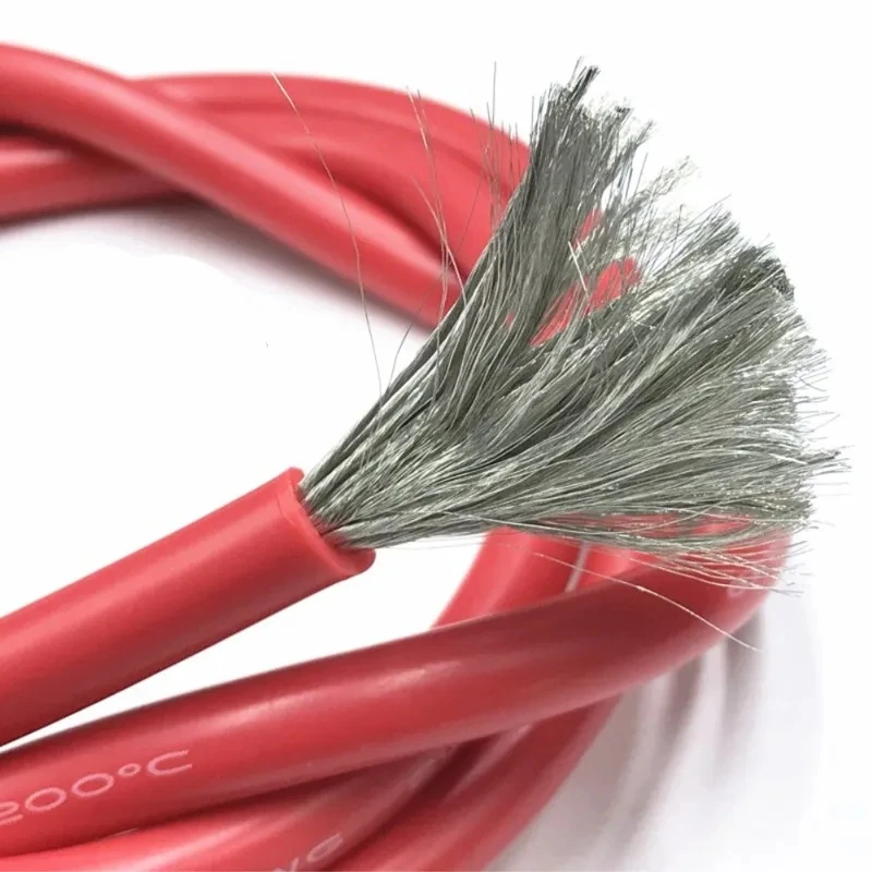 Super Soft Silicone red black Wire 12 14 16 18 20 22 24 AWG Heat-resistant Car Battery Electrical Power Cable
