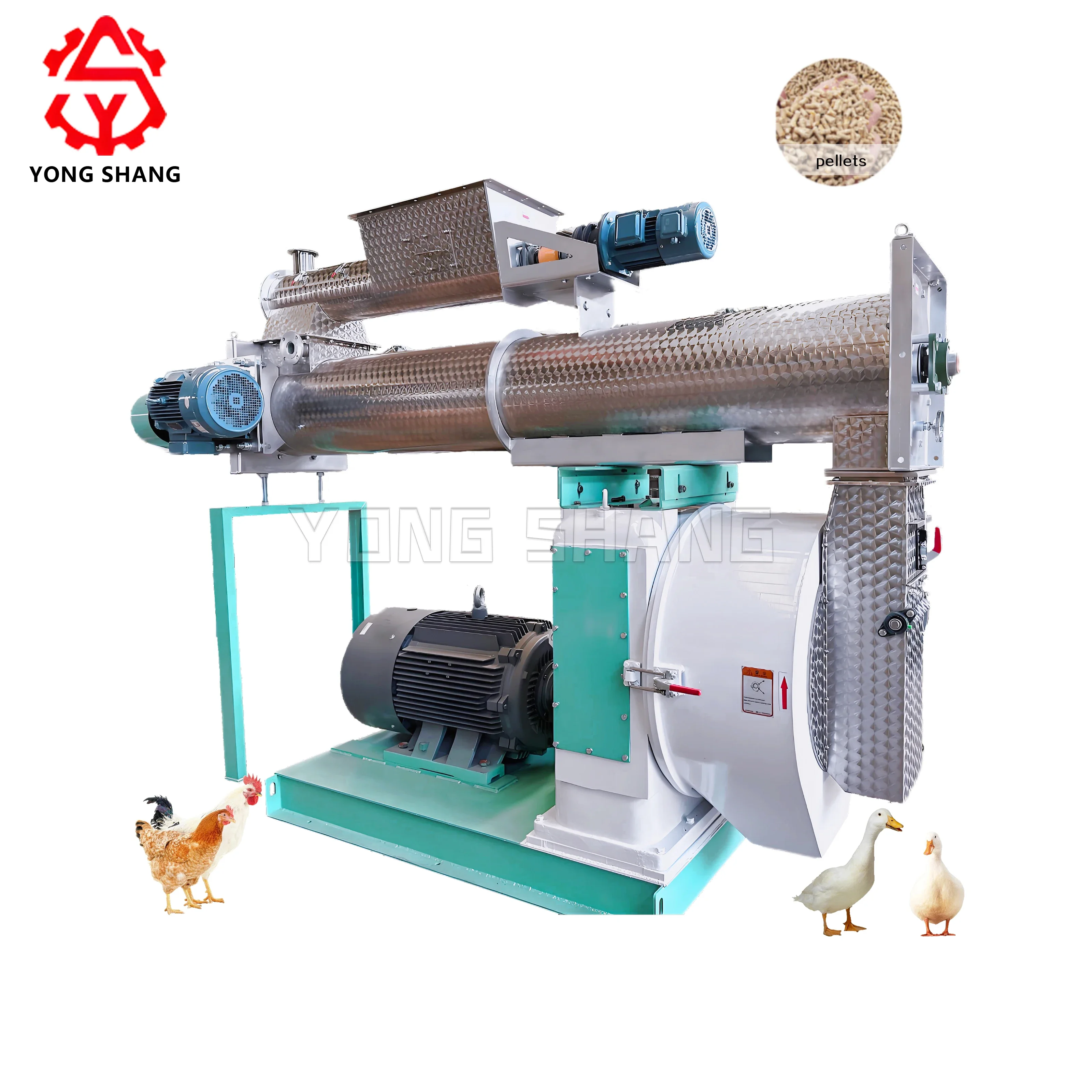 Cheap Price 22kw Poultry Feed Machine pig cattle cow sheep chicken Pellet Feed Mill SZLH250