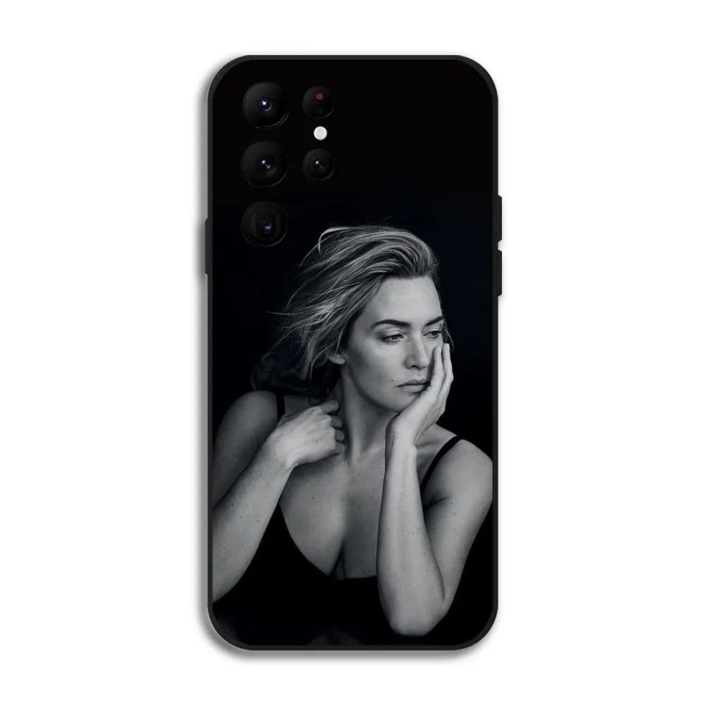 Aktor k-kate Winslet casing ponsel untuk Samsung Galaxy S25 S24 S22 S23 Ultra S21 S20 Plus 5G silikon pelindung Funda