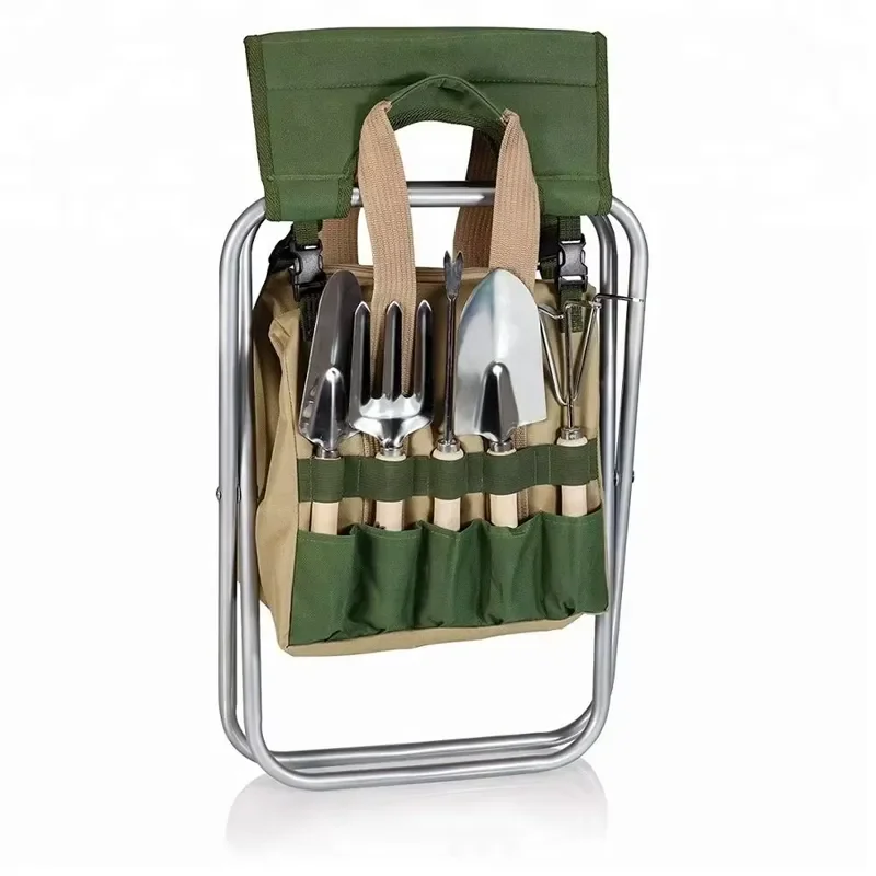 for JIALIANDA Custom 500PCS Garden Tool Set for JLD-G2007 Detachable Tool Storage Bag Folding Stool 150 lb Capacity 10-14