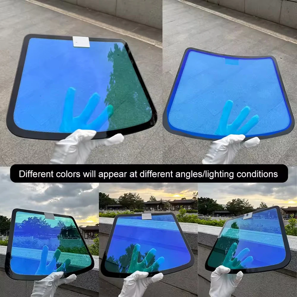 

60%VLT Blue Chameleon Window Tint Film Color Changing Car Sticker Sun Blocking Heat Insulation Anti-UV Glass Wrap for Auto SUV