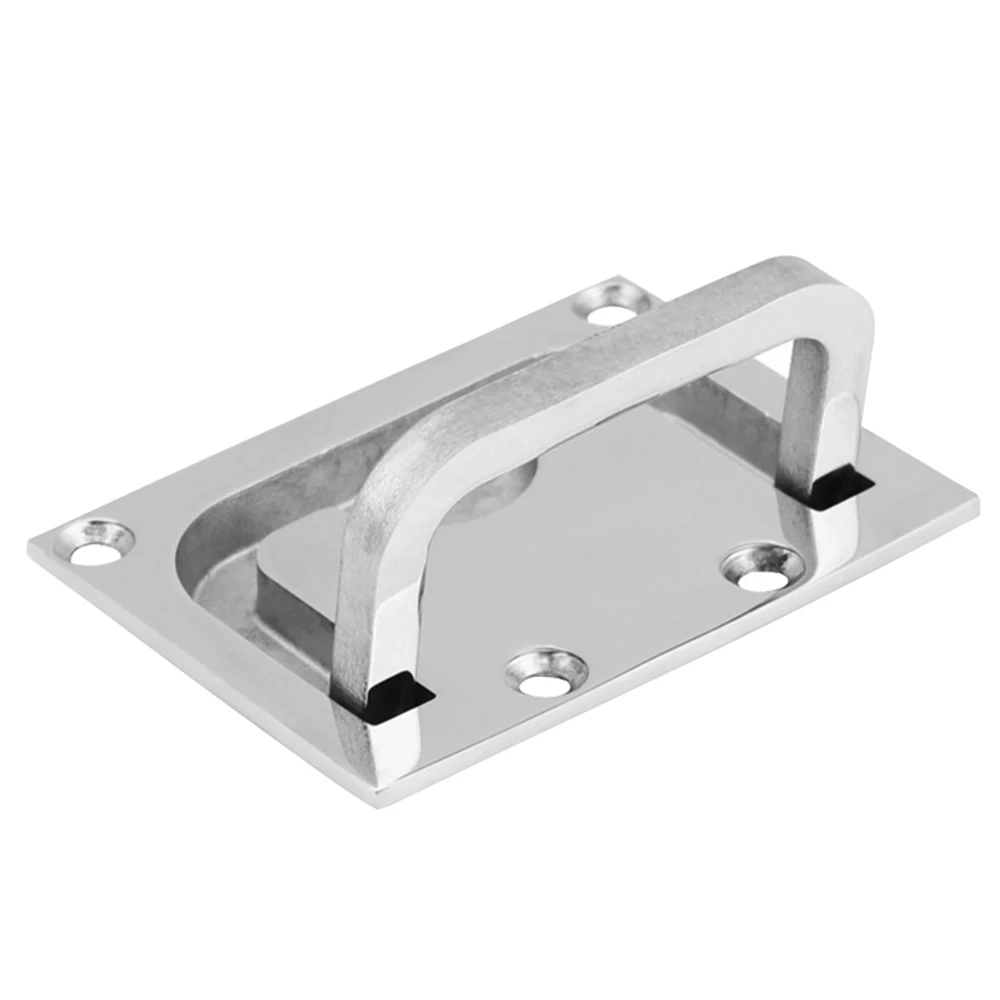 76x55mm Boat Recessed Hatch Square Flush Lift Ring Handle 316 Stainless Steel Deck Hatch Marine Hardware Boat Accessories - view 3