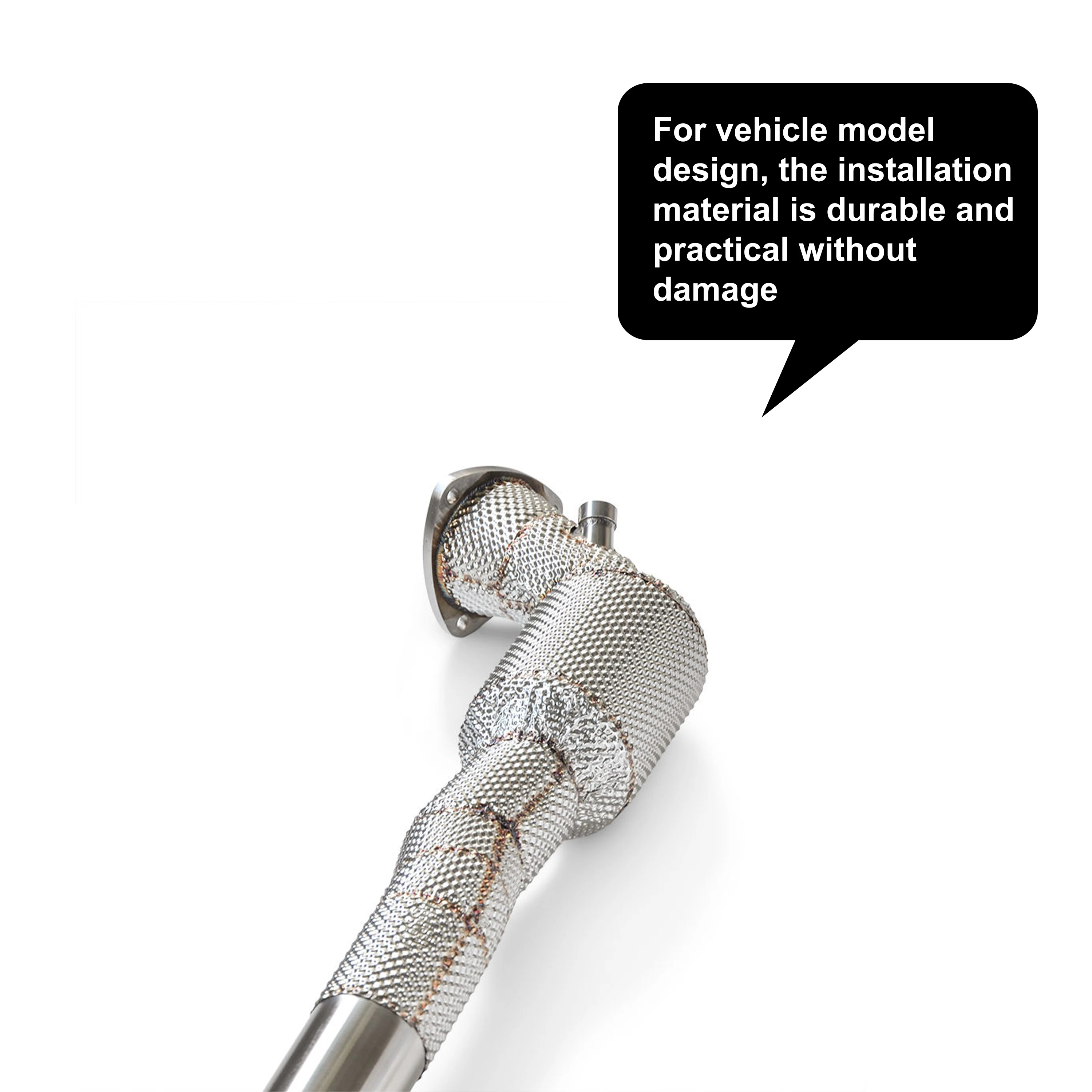 ACE Downpipe für Maserati Granturismo GT GTS 4.2L 4.7L X-Pipe Auspuffanlage SUS304 High-Flow Catless/Catted Headers Downpipe – Detail 7