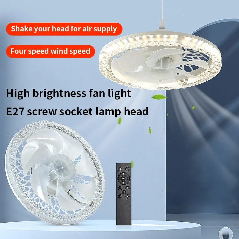 

Modern LED Ceiling Fan Light AC85-265V With Remote Control For Living Room Restaurant Bedroom Study Hotel Home Decoration Lamp