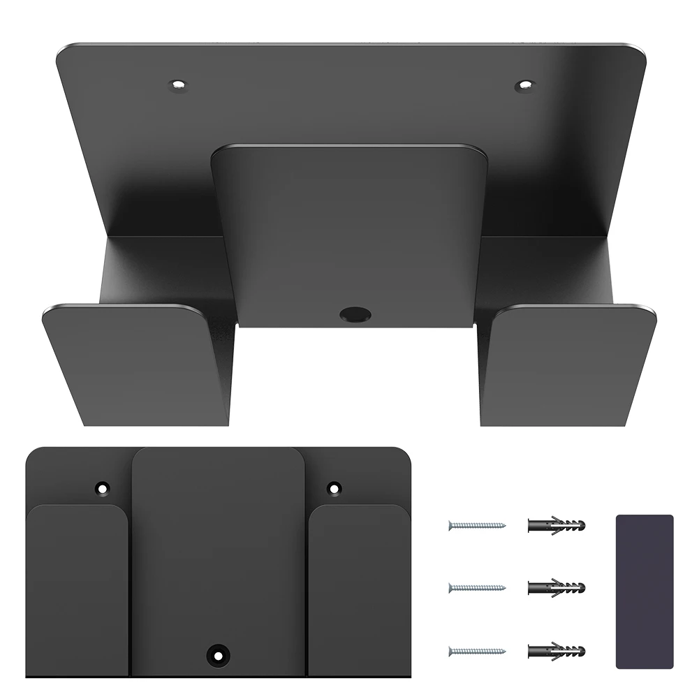 

Wall Shelf Metal Dual Layer Design Versatile Mount Wall Holder Shelf Organizer for Laptop/Keyboard/Tablet/Kindle/Router/Modem