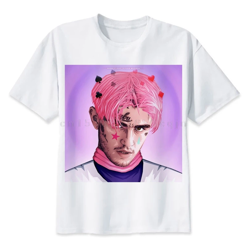 Hip Hop lil peep Rapper funny cool Printing T Shirt Mens short Sleeve O-neck hiphop Men Clothing s-3XL
