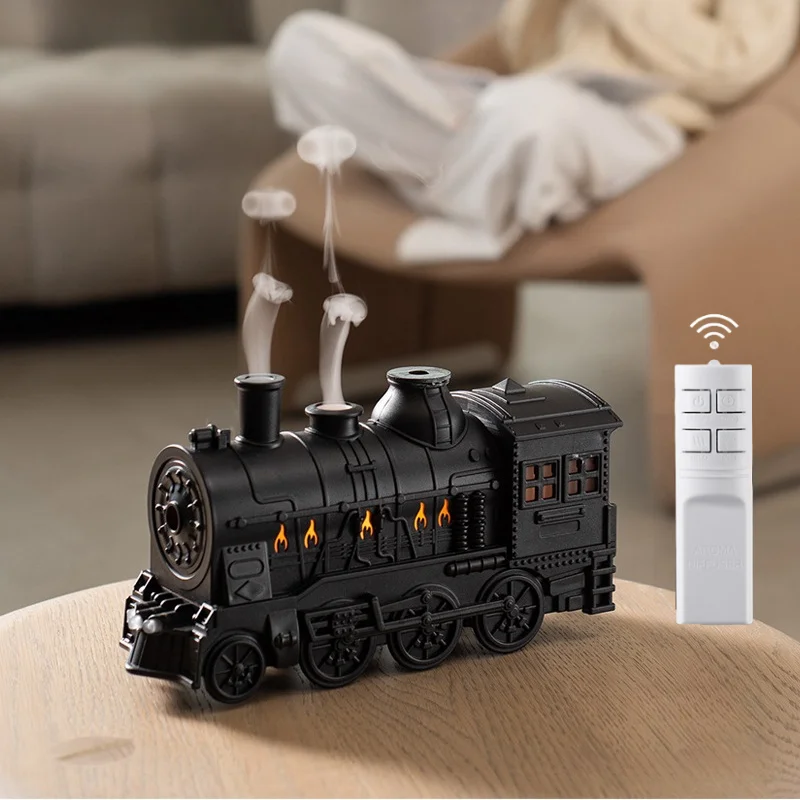 

Train Shape Aromatherapy Essential Oil Diffuser Ultrasonic Air Humidifier LED Light Aroma Difusor Atomizer with Remote Control