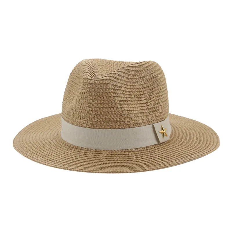 

Women Summer Hat Hats for Women Straw Sun Beach Panama Western Cowboy Jazz Cap Men Women Formal Straw Sun Hat Sombreros De Mujer