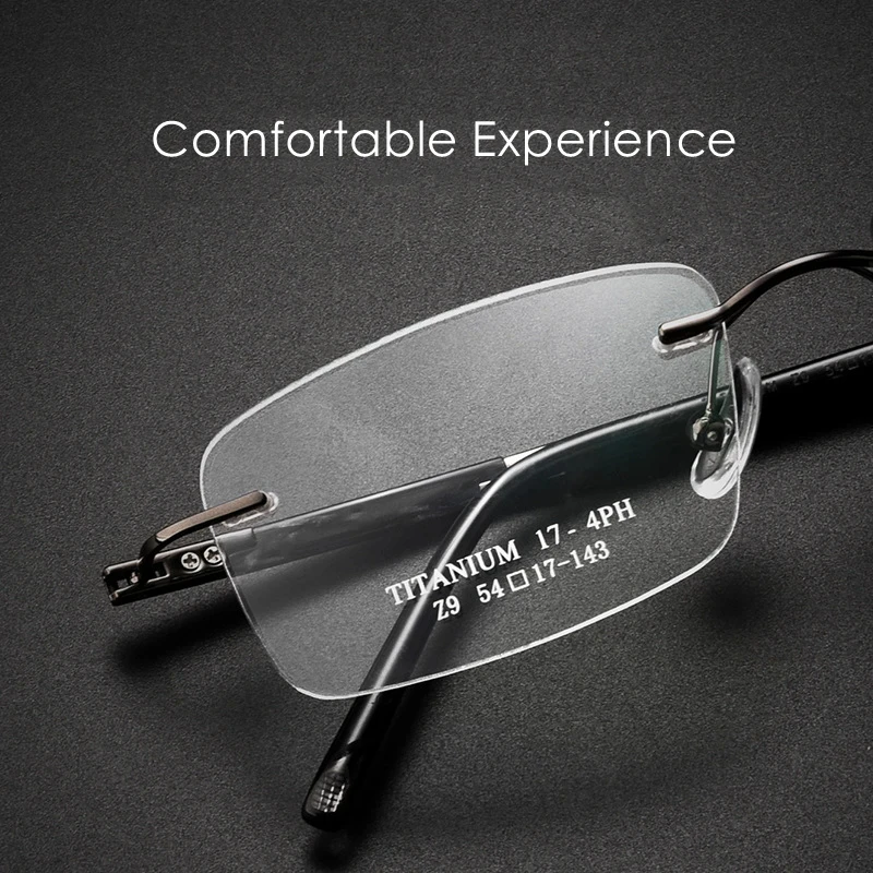 Pure Titanium Glasses Frame for Men For Business Close Reading Glasses Frame Titanium Men High Quality Items Women Miopia Bezel