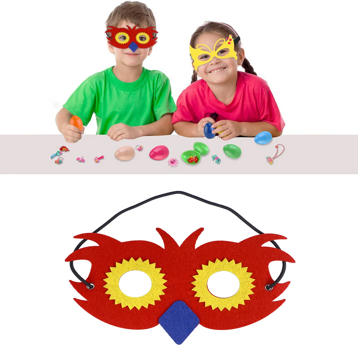 Owl Mask Animal Half Face Mask for Cosplay Birthday Party Durable Comfortable Cartoon Design Stylish Owl Masks for Kids