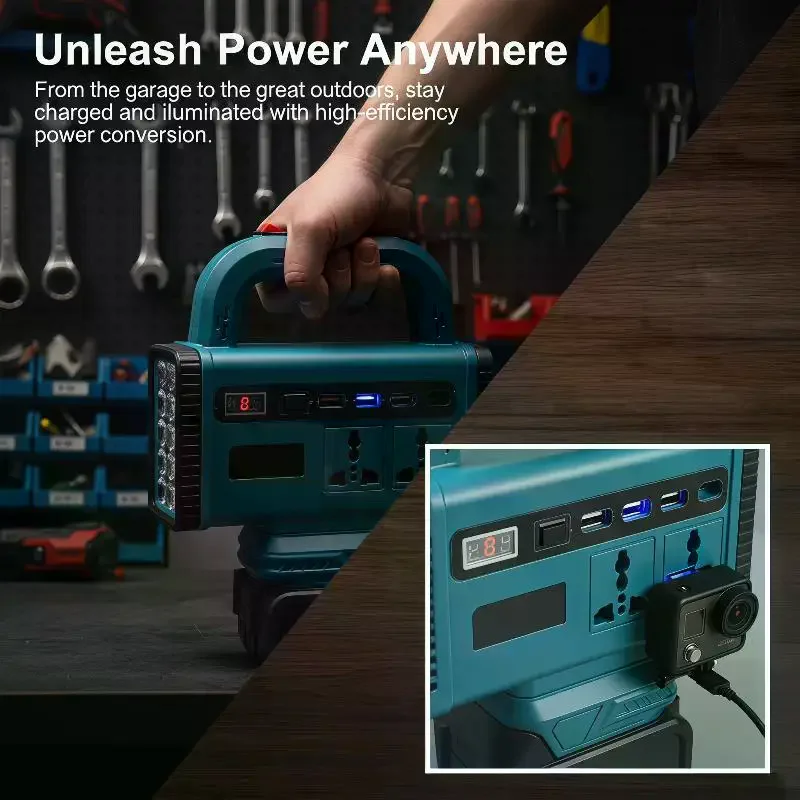150W Electric Tool Battery with Light Perfect for Home and Garden Projects