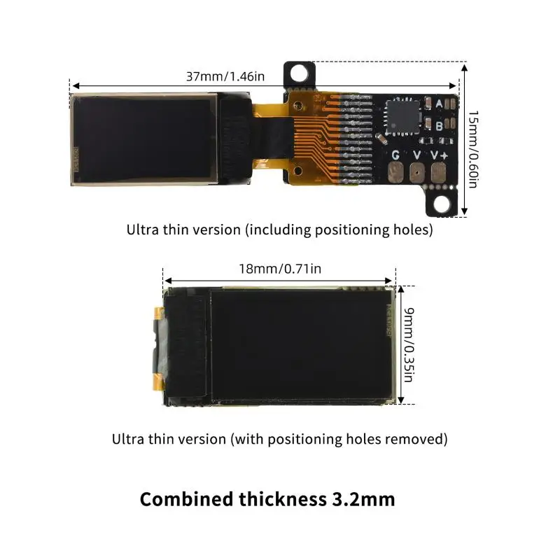 1 PCS DC 0-30V Mini Digital Voltmeter 0 5 Inch OLED Display High Precision 5Hz 10Hz Adjustable