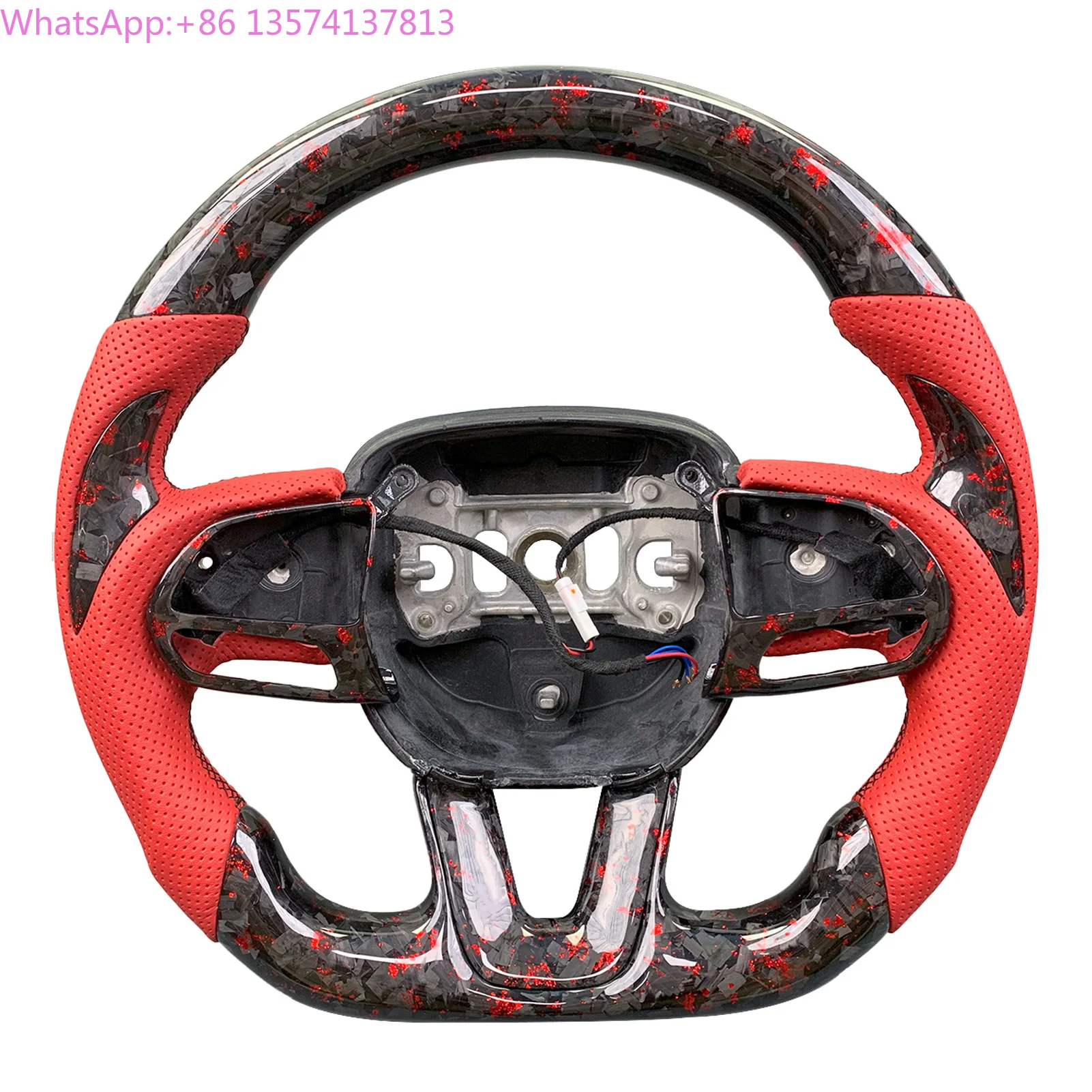 

Forged Carbon Fiber for Dodge Challenger SRT Charger 2014 2015 2016 2017 2018 2019 Customized Sport Steering Wheel LED Display