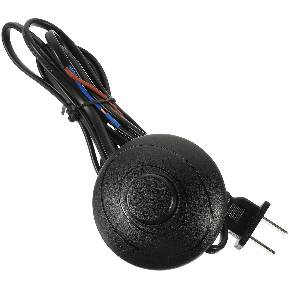 Foot Switch Extension Cord with Button Light for Christmas Tree Pedal Power Cable