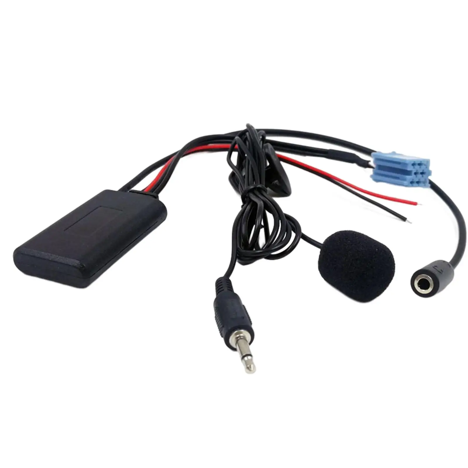 Bluetooth 5.0 AUX in Cable with Mic 3.5mm Audio Auxiliary 8Pin ISO Adapter for Blaupunkt Radio for VW for Bora for Becker