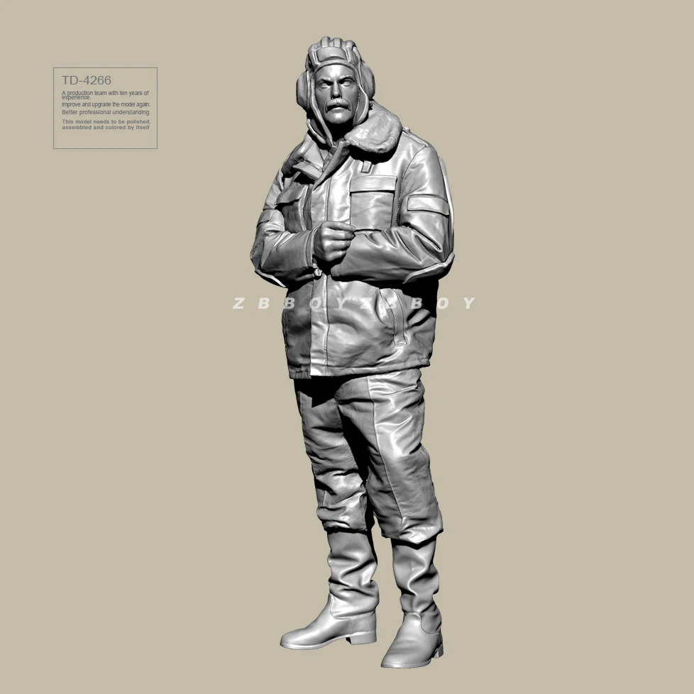 1/35 Resin Russia soldier model kits DIY figure colorless and self-assembled （3D printing）TD-4266