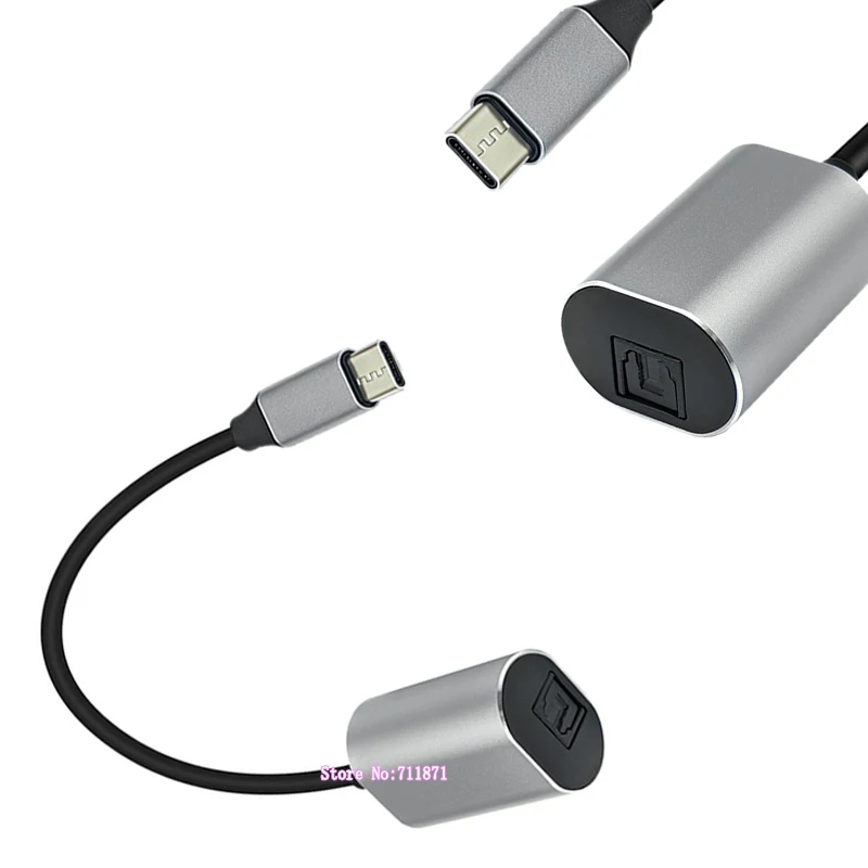 Usb Type C Toslink SPDIF Adapter Cable Line Usb C Male to SPDIF PCM fiber optic Audio Line Cable Cord Wire Type-C Toslink Cable