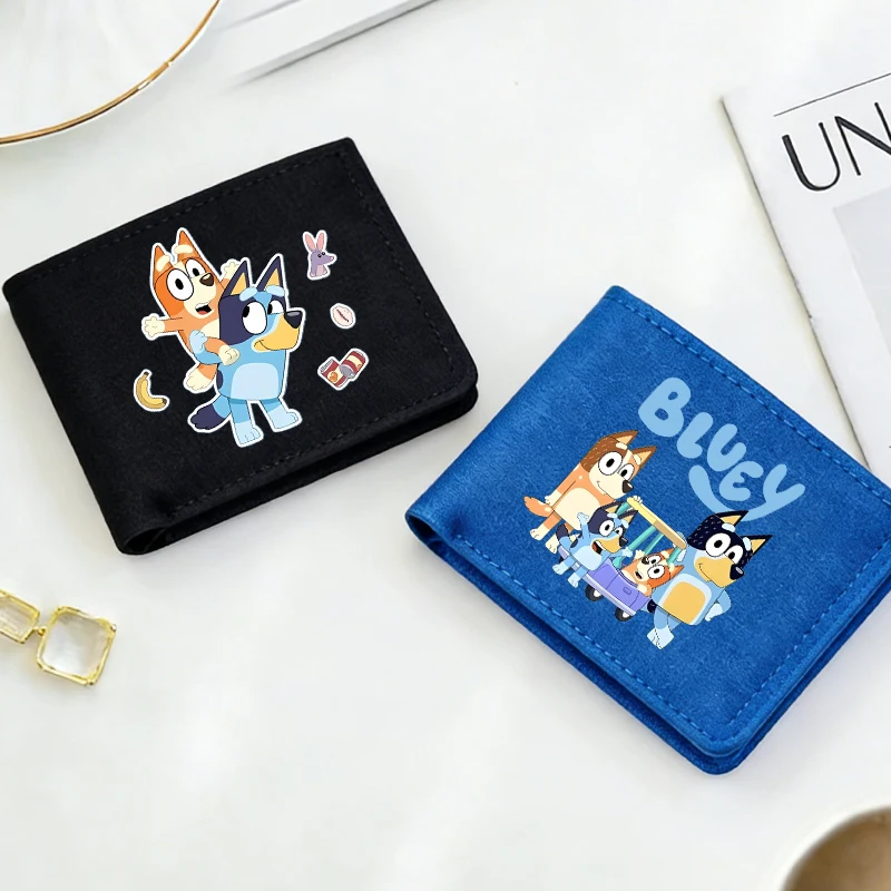 

Blueye Bingo Wallet Men Daily Foldable Short Pu Leather Pocket Money Card Storage Mini Bag Kid Boy Girl Anime Cartoon Coin Purse
