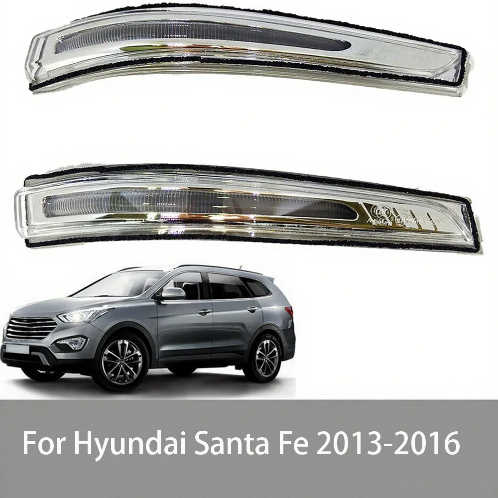 

1 пара указателей поворота зеркала заднего вида для Hyundai Santa Fe 2013-2016, светодиодный отражатель бокового зеркала 87613-B8000 87623-B8000