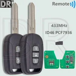 DR OKA-150T / OKA-151T ID46 PCF7936 Chip 433.92MHz Car Remote Control Key For Chevrolet Holden 5 7 Captiva 2008-2013 Opel Antara